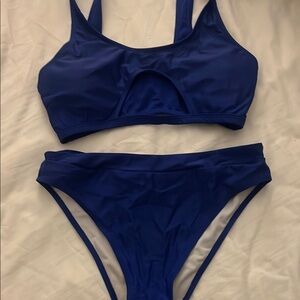 Blue Women's Swimwear Set